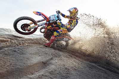 Davy Pootjes performs during a training session in Lommel, Belgium on the 22th January, 2014.