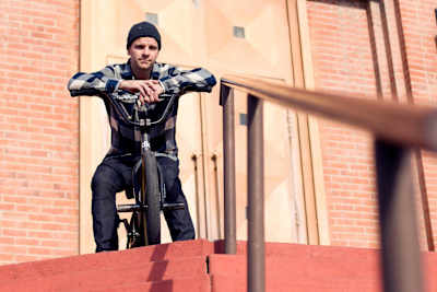 BMX rider Brian Kachinsky in Phoenix, Arizona