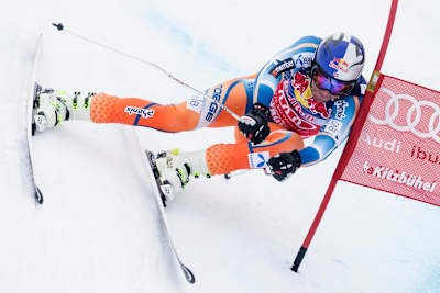 Plakát k filmu Streif - One Hell of a Ride, Hahnenkamm, Kitzbühel, Aksel Lund Svindal, sjezd, lyže