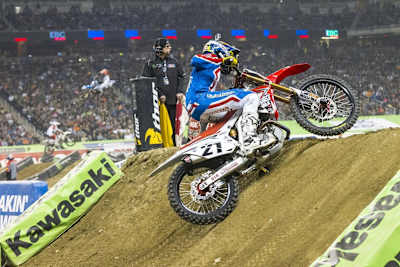 Cole Seely grabbed the holeshot and led in Detroit