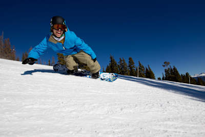 Kevin: back on a snowboard again