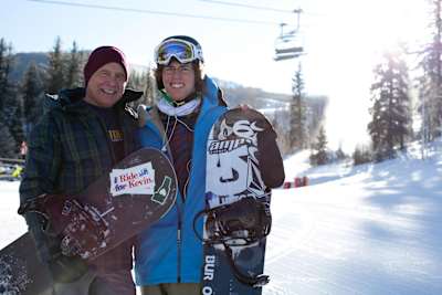 Kevin Pearce and Jake Burton