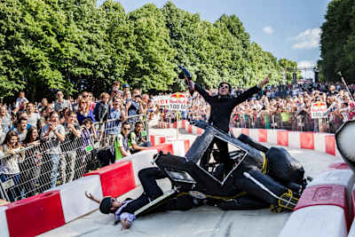La course Red Bull Caisses à Savon 2017 le dimanche 1er octobre, au Domaine National de Saint-Cloud.