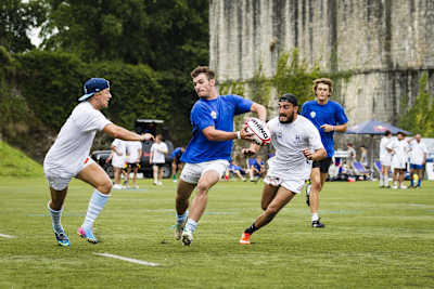Clément Lavenant Capitaine Rugbypedes au Red Bull Ovalie 2014.