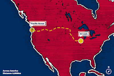 El viaje de Lewis y Clark a través de Norteamérica