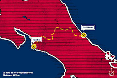 La Ruta de los Conquistadores en Costa Rica