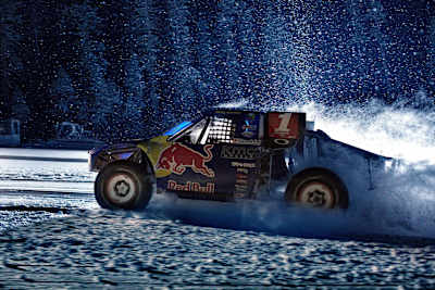 Frozen Rush Pro4 Truck in action at the Red Bull Frozen Rush