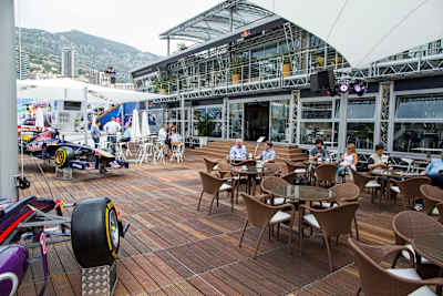 Red Bull Energy Station at the 2014 Monaco Grand Prix