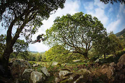 The Fly Off - a massive gap jump over rocks