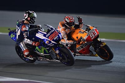 Jorge Lorenzo e Marc Marquez dopo la prima gara stagionale in Qatar