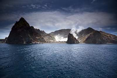 Die imposante White Island, Neuseeland