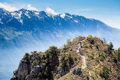 MTB de alto nível em Riva del Garda, Itália