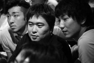 Bonchan with friends early in his career