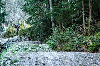 Paul Genovese styling the Coast Gravity Park jumps.