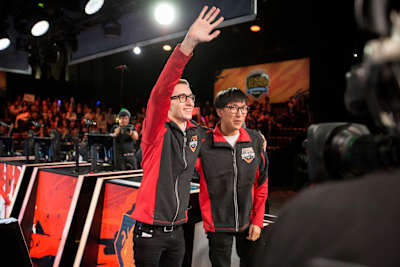 Bjergsen and Doublelift at All-Stars