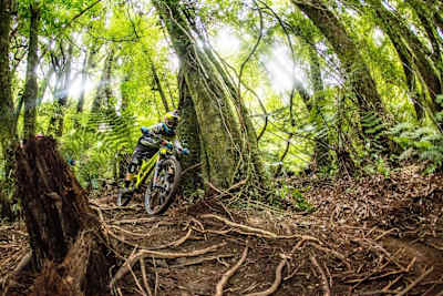 Dan Atherton shows off his bike skills