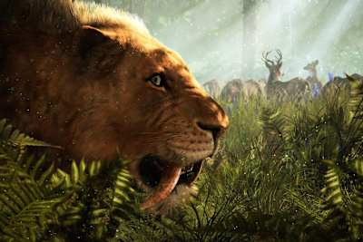 The sabre-toothed tiger character from the forthcoming Far Cary Primal video game by Ubisoft