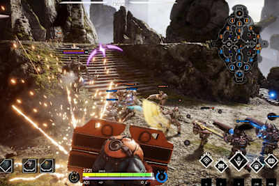 Steel può bloccare i colpi nemici con il suo scudo