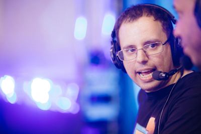 Victor "Spooky" Fontanez on commentary at Evo