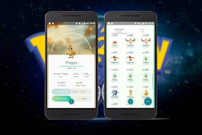 Captura de tela de Pokémon GO
