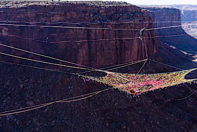 "Sketchy" Andy Lewis perfecting the Space Net