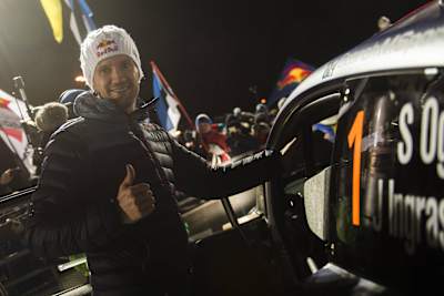 Red Bull WRC | Rally Sweden | Sebastien Ogier seen in Torsby