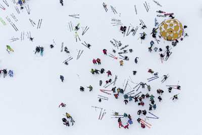 Klar, ganz allein am Berg.