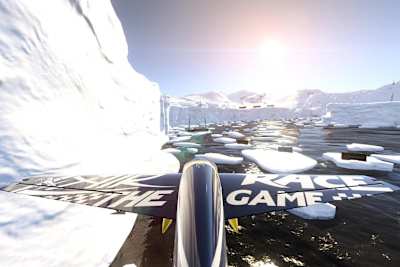 A screenshot of a plane in Red Bull Air Race: The Game