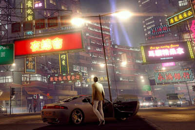 Une image du jeu en monde ouvert Sleeping Dogs qui se déroule à à Hong Kong. Le jeu vidéo de Square Enix est sorti en 2012 sur PlayStation 3, Xbox 360 et PC.