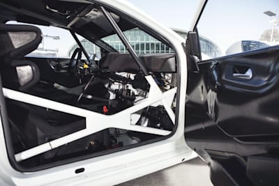 Roll cage on Sébastien Ogier's 2013 WRC winner VW Polo R WRC