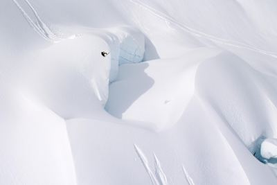 Snowboarder Torstein Horgmo riding in Alaska