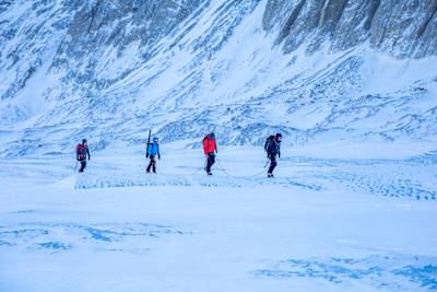 Will Gadd and his crew head off to explore the Athabasca Glacier to determine how it is melting with climate change.