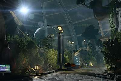 A shot of the space station in Prey