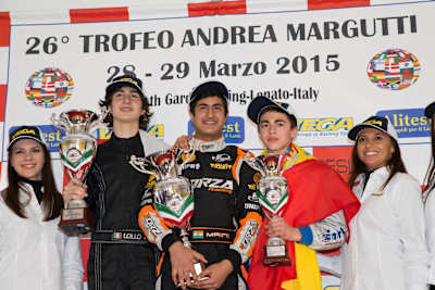 Kush at the Trofeo Margutti podium ceremony