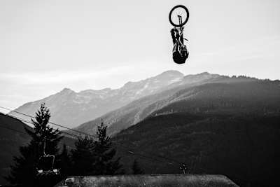 It was my first year with a media pass at Crankworx. It's was interesting to be able to watch the other riders when big names like Brandon dropped in; everyone seemed to stop and study what he did.