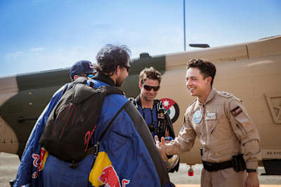 Red Bull Air Force Team meeting The Crown Prince