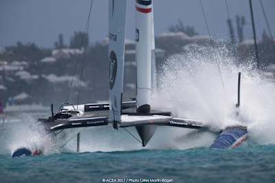 Falling off the foils means no speed