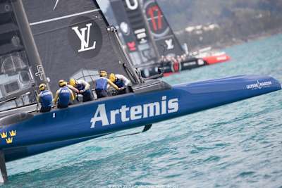 Team Artemis upset ORACLE TEAM USA on day 2