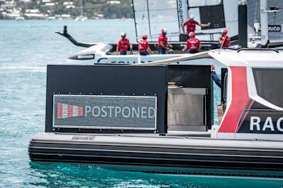 No wind, no sailing on day five