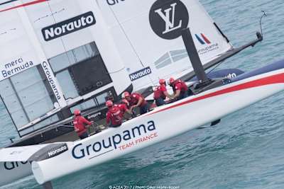 On June 3 Team Groupama France sailed their last race for their America's Cup bid in Bermuda.