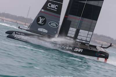 Land Rover BAR sailed a perfect 2nd race before loosing third and final race to ETNZ.