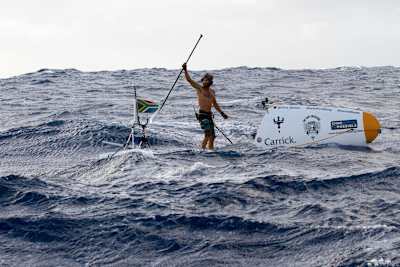 Chris Bertish SUPed across the Atlantic Ocean