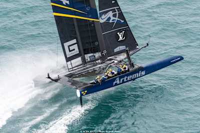 Artemis at mach speed in Louis Vuitton finals
