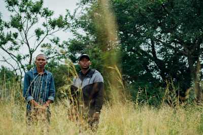 Thabang Mabapa (left) with Khuli