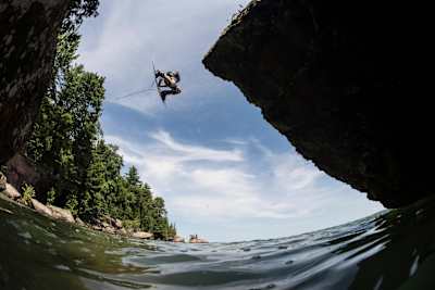 Dowdy usually finds himself competing instead of exploring places like this.
