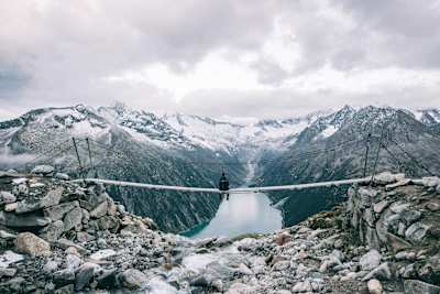 Hoch in den Zillertaler Alpen.