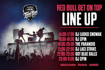 Line-up na Red Bull Get on Top Line-up na Red Bull Get on Top
