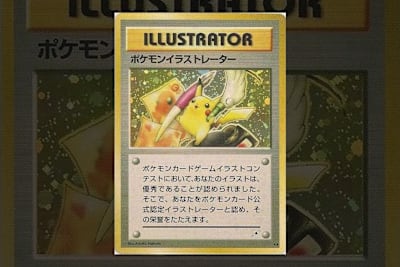 Une des vingt cartes Pokémon Illustrator en circulation