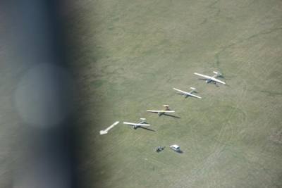 Kwadrat szybowcowy z lotu ptaka