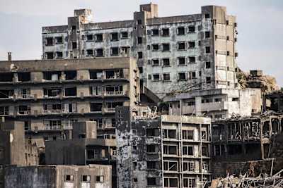 Japan's Hashima Island makes for an eerie day out.